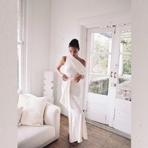 SIGNIFICANT Other Olinda Satin Column Gown